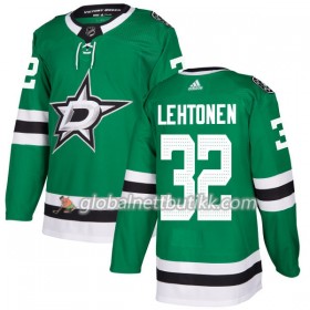 Dallas Stars Jacket Hockeydrakt Kari Lehtonen 32 2017-2018 Kelly Grønn Adidas Authentic - Herre